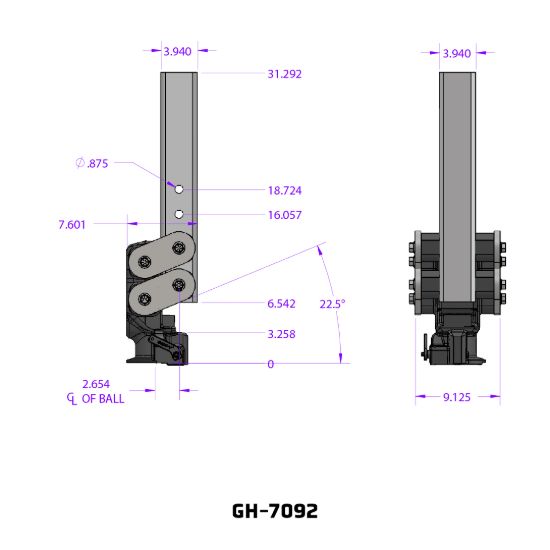 GEN-Y HITCH SPARTAN TORSION-FLEX MANUAL LATCH 5 - GH7092