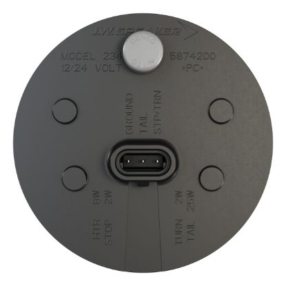 JW SPEAKER 234 TURN HTD 12/24V 4' RND DOT HARN - 0347814