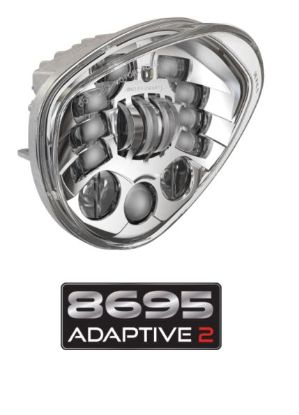 JW SPEAKER 8695A2-12V LED HEADLIGHT  CHRM - 0555161