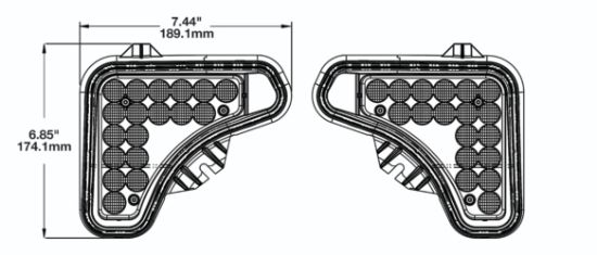 JW SPEAKER 12V GEN 5 LED HL  BOBCAT LH - 0557621