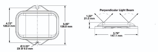 JW SPEAKER MODEL 210 - RED SOLAR FLASHER - 0647041