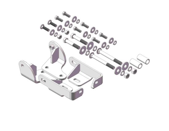 HUSKY TOWING CUST BRKT KIT 2014 DODGE 2500 - 32556