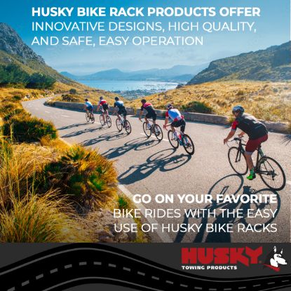 HUSKY TOWING HITCH MOUNTED 2 BIKE RACK - 81146