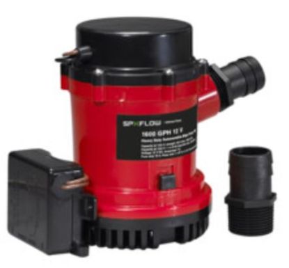 JOHNSON PUMP HD BIL PMP 1600 GPH W/ULT. SWIT 12V - 1674001