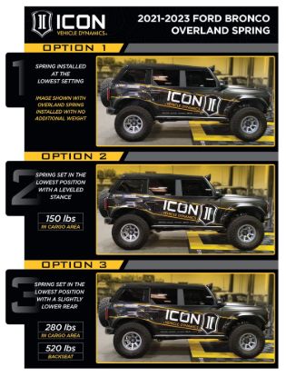 ICON 21-23 BRONCO REAR 2.5 VS IR COILOVE - 48613