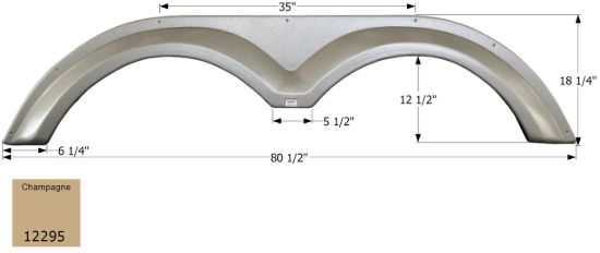 ICON FENDER SKIRT TANDEM KZ FS2295 CHAMP - 12295