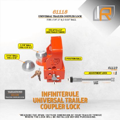 INFINITERULE TRAILER COUPLER LOCK - 61118BX