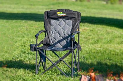 IRONMAN 4X4 KING HARD ARM CAMP CHAIR WITH LUMBA - ICHAIR0067