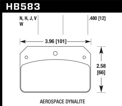 HAWK STREET BRAKE PADS HP PLUS - HB583N480