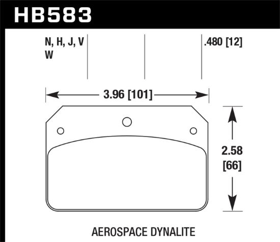 HAWK STREET BRAKE PADS HP PLUS - HB583N480