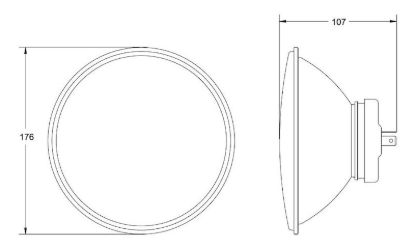 HELLA LNS RFL H4 7' - 002395031