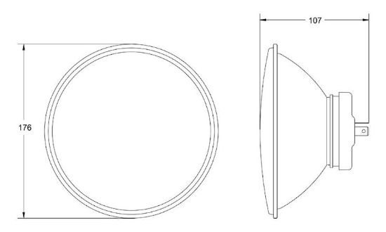 HELLA LNS RFL H4 7' - 002395031
