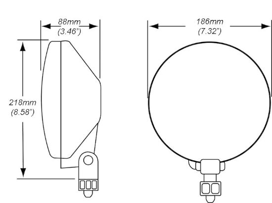HELLA LAMP 700FF DRV H3 - 010032001