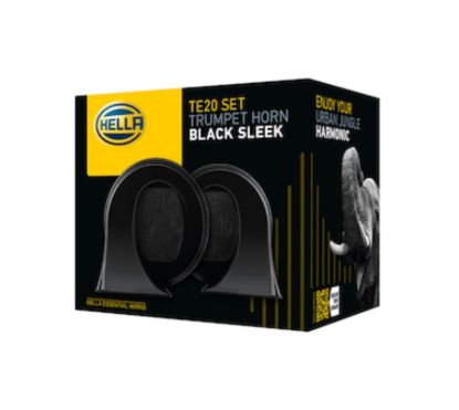 HELLA HORN KIT BX BLK TRUMPET 1 - 011225831