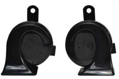 HELLA HORN KIT BX BLK TRUMPET 1 - 012010901