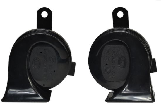 HELLA HORN KIT BX BLK TRUMPET 1 - 012010901