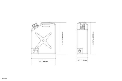IRONMAN 4X4 1. 20L JERRY CAN WITH TAP - (350 X - IWT001