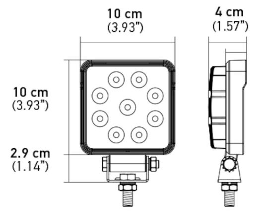 HELLA WORKLIGHT VALUEFIT 4SQ 1.0 LED MV - 357103002