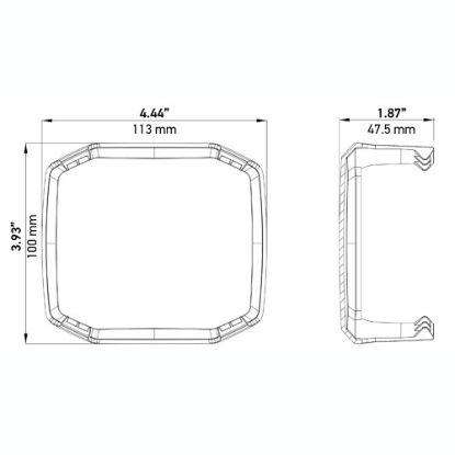 HELLA X-TREME XT-4A SMOKE COVER - 358233971