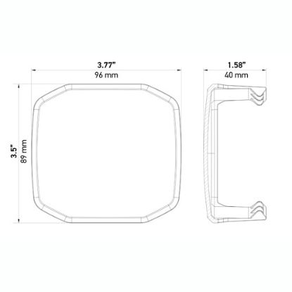 HELLA X-TREME XT-3A SMOKE COVER - 358233981