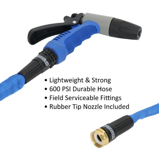 HOSECOIL FLEXIBLE HOSE KIT 75' - BLUE HOSE - HF75K