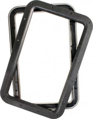 JR PRODUCTS DOOR WINDOW FRAME  BLACK - 11021