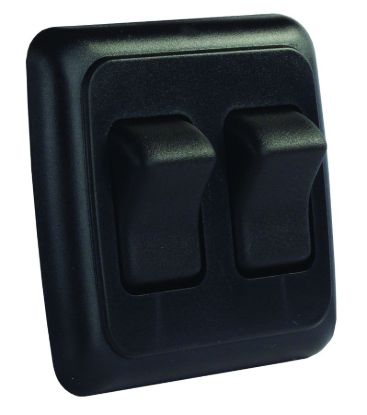 JR PRODUCTS DBL ON-OFF SW ASSY  BK - 12235