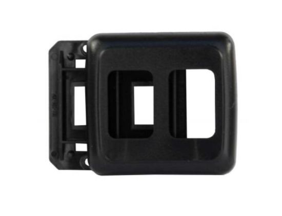 JR PRODUCTS DBL SW BASE&FACE PLT  BK - 12315