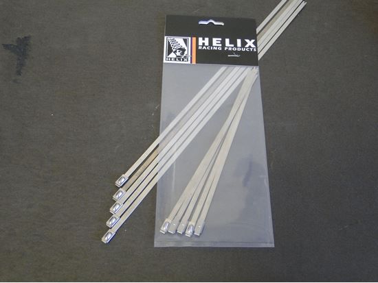HELIX RACING STAINLESS STEEL CABLE TIES 8'  50PK - 3045008