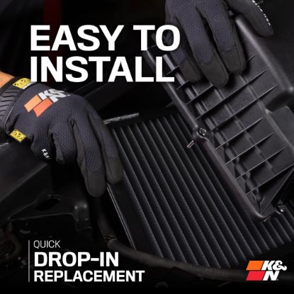 K&N FILTER DRYFLOW LIFETIME ENGINE AIR FILTER - 335005HBK