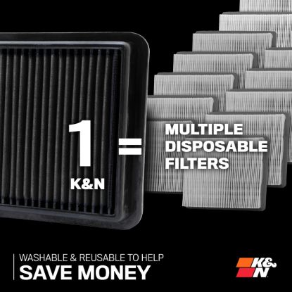 K&N FILTER DRYFLOW LIFETIME ENGINE AIR FILTER - 335100HBK