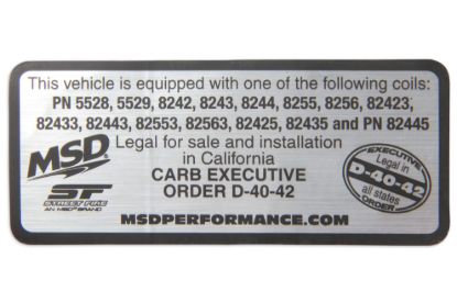 MSD CO. COIL  HEMI COIL ON PLUG - 82558