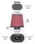 K&N FILTER AIR FILTER SEE APPL.GUIDE - RC5000