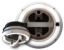 MAXXAIR VENT MAXXFAN DOME +6' FAN WHITE W/LED - 0003810W