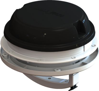 MAXXAIR VENT MAXXFAN DOME   6' FAN  LED  BLACK - 0003812B