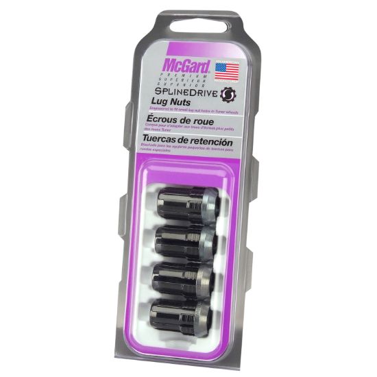 MCGARD LUG NUT PK/4 12X1.25 BLK - 65354BK