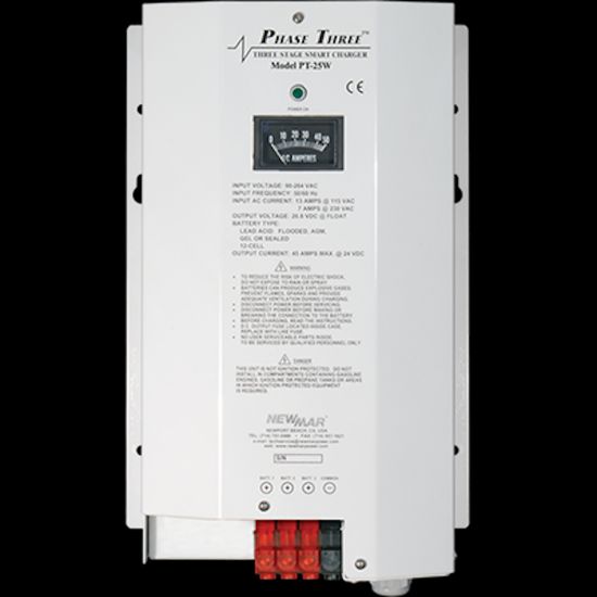 NEWMAR BATT CHGR  PHASE 3  12V 25A  3 BANK - PT25W