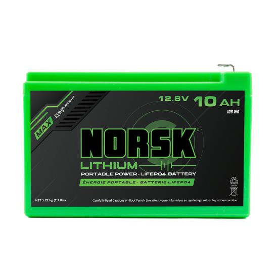 NORSK INC 12.8V-10AH-LIFEPO4-SONAR W/CHARGER - B12010C