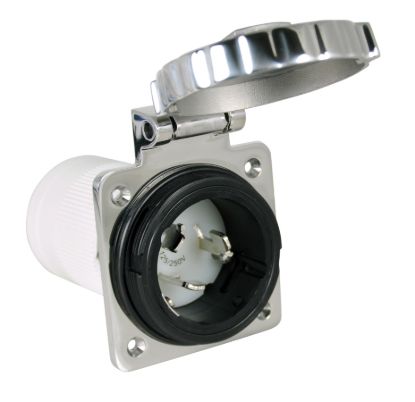 MARINCO 50A STAINLESS INLET - 6373ELBRV