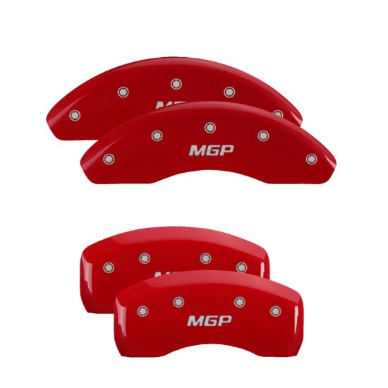 MGP CALIPER SET OF 4 CALIPER COVERS  ENGRAVED F - 21198SMGPR