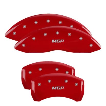 MGP CALIPER SET OF 4 CALIPER COVERS  ENGRAVED F - 34218SMGPR