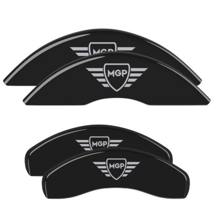 MGP CALIPER SET OF 4 CALIPER COVERS  ENGRAVED F - 4016SMGPBK