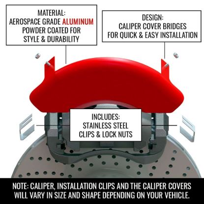 MGP CALIPER SET OF 4 CALIPER COVERS  ENGRAVED F - 49014SMGPR