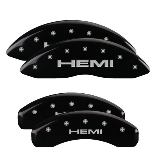 MGP CALIPER SET OF 4 CALIPER COVERS  ENGRAVED F - 55005SHEMB