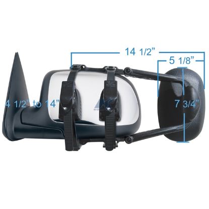 K-SOURCE UNIV TOWING MIRROR SINGLE - 3891