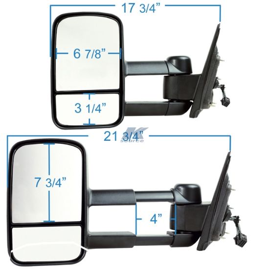 K-SOURCE TOWING MIRRORS SIER/SILV - 6214748G