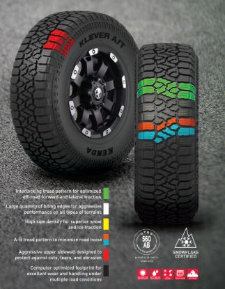KENDA KR628 KLEVER A/T2 117 T RBL 275/55R - 628033