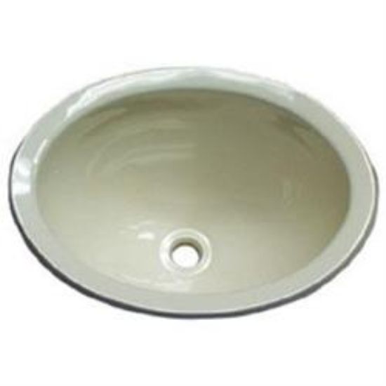 LASALLE BRIS 10 X 13 WHITE ABS OVAL LAV - 16156PWA