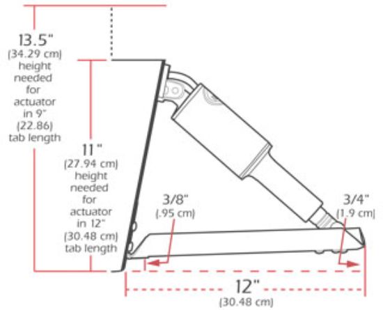 LENCO TRIM TAB KITEDGE MOUNT12'X 9' - 15015101