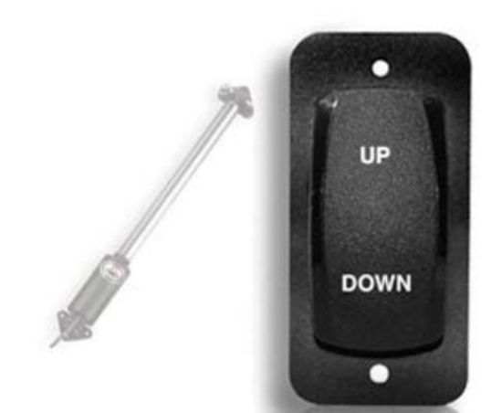 LENCO HATCH LIFT ROCKER SWITCHSINGLE LIFT - 15096001